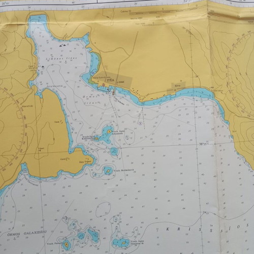 Map of Preveza wider area used, 2007, size 118x71 cm