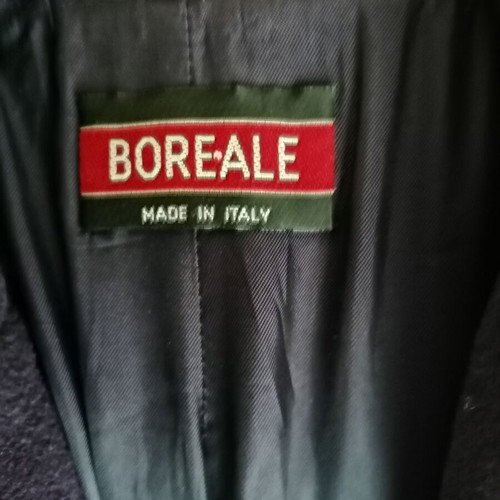Boreale wool coat lined like new, size 44, blue purple