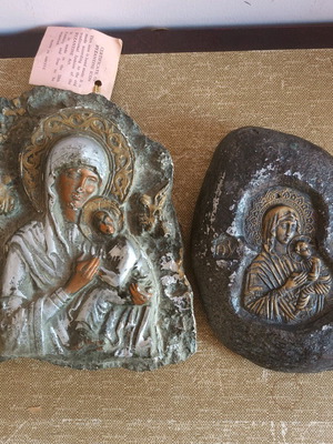Frescoes used with certificates, set of 2 pieces