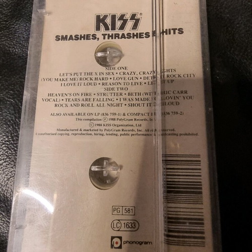 KISS Smashes, Thrashes & Hits cassette used, rock