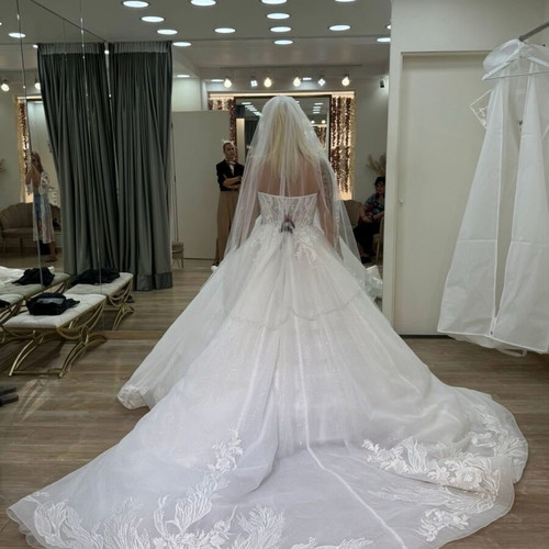 Wedding dress princess style new from Polenta, white