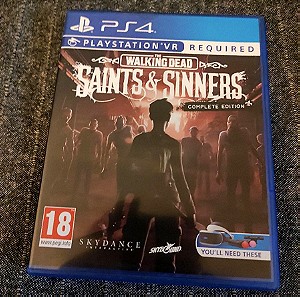 walking dead saints and sinners ps4 vr