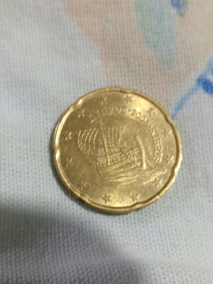 Cyprus 0.20€ coin 2008 like new