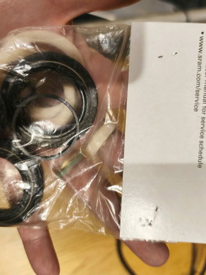 Bicycle service kit intact