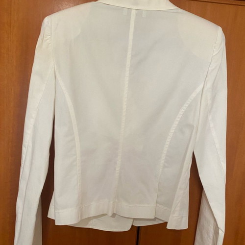 Women's white jacket used, short fitted spring, size 2