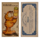 Vintage Koukouroukou Garfield sticker #43, 90s collectible