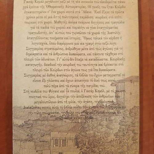 Yasar Kemal Fygane kai ta Poylia book like new, Greek