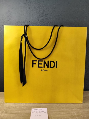 Fendi χάρτινη τσάντα συσκευασία μεταχειρισμένη με κορδέλα 42 x 40 x 14 εκ