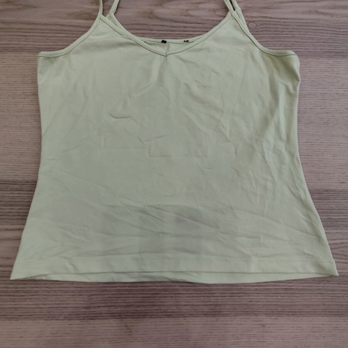 Zara basic cami top pastel lime, size M