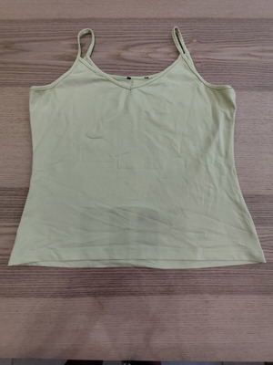 Zara basic cami top pastel lime, size M