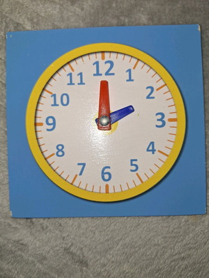 Wooden educational toys like new for learning time and math