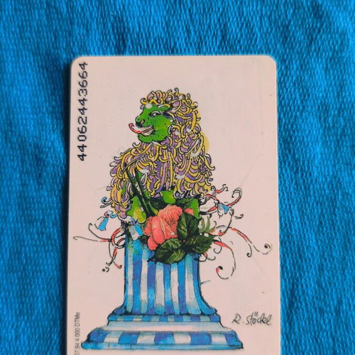 German phone card used