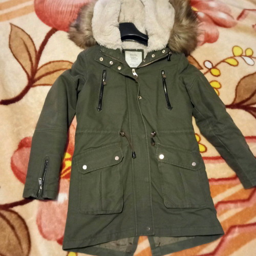 Bershka women's jacket like new with inner fur