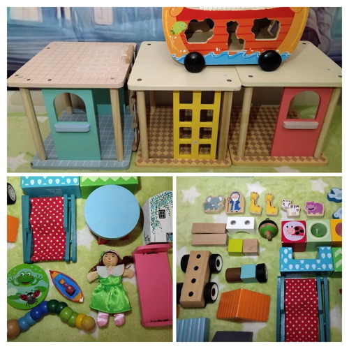 Wooden toys set ELC and others used, good condition