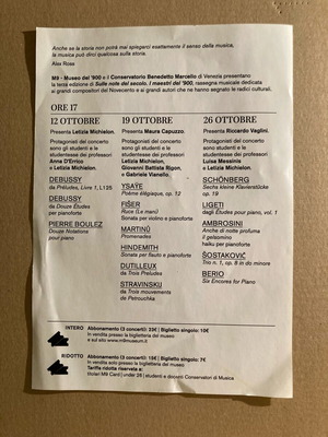 Flyer On the Notes of the Century The Masters of the 20th Century σαν καινούργιο