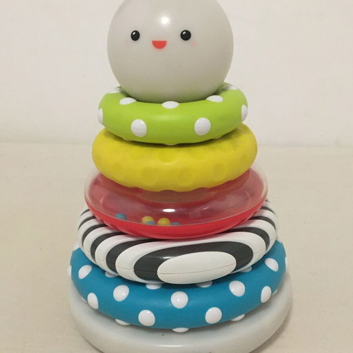 ELC Little Senses stacking rings with light used