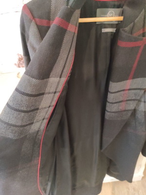 Alexander McQueen long jacket with check pattern like new