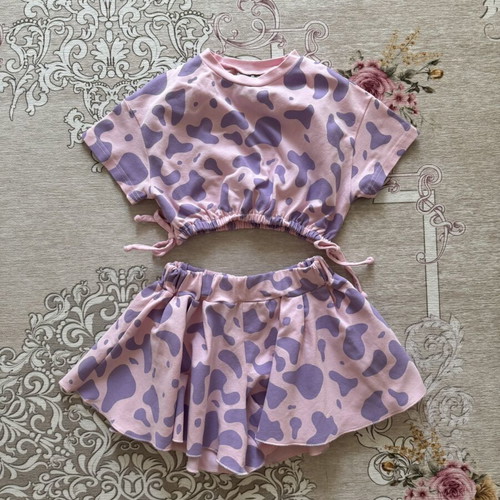 Mirabelle KidsCollection girls' set size 3-4 like new, pink and purple