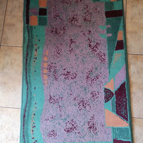 Set of three bedroom runners used, dimensions 2.59x0.7m and 1.36x0.7m