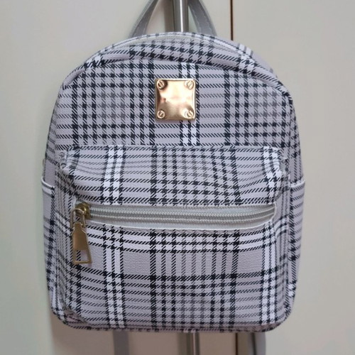 Small women's crossbody bag like new, gray and black