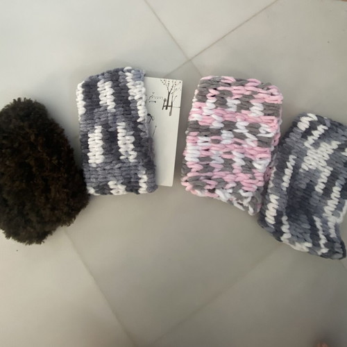 Handmade knitted book cover like new