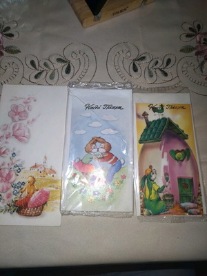 Πασχαλινές καρτούλες με ζωάκια, πακέτο 3 τεμαχίων, καινούργιες