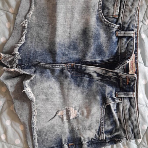 Bershka denim shorts like new, size M 38 10, blue