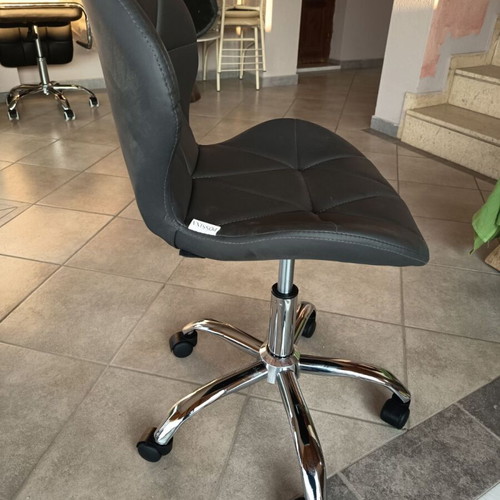 Office chair swivel, new, gray, suitable for hair salons