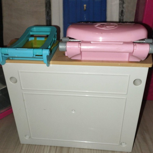 Barbie kitchen used, set of three furniture pieces