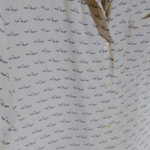 Vintage Olympic Airways Flight Attendant Shirt by Billy Bo, like new