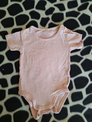 Κορμάκι ζιπουνάκι πουά για κορίτσι σαν καινούργιο, βαμβακερό 3-6 μηνών