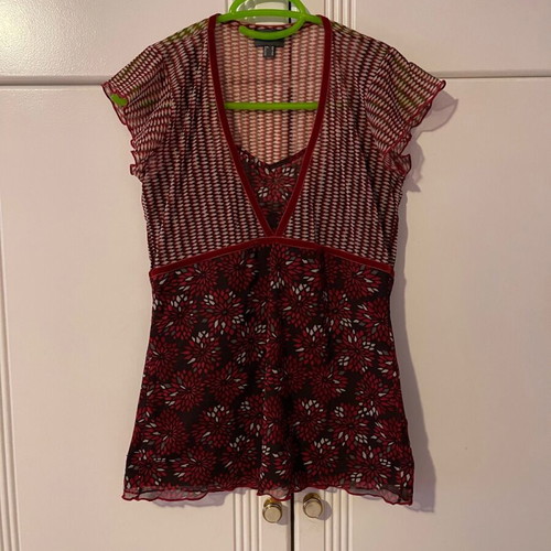 Mexx blouse like new, semi-transparent with built-in camisole, size M