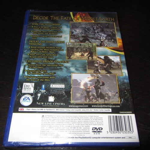 The Lord of the Rings The Two Towers PlayStation 2 new