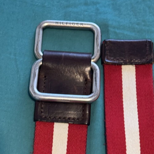 Tommy Hilfiger belt 110cm like new, white and red