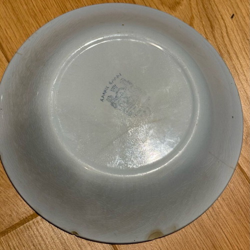 Retro plates used, set of 2, Chalkis Hellas Iron Stone