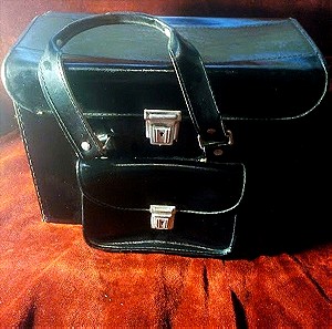 Large Vintage Italy Made Camera-Camcoder Travel Bag
