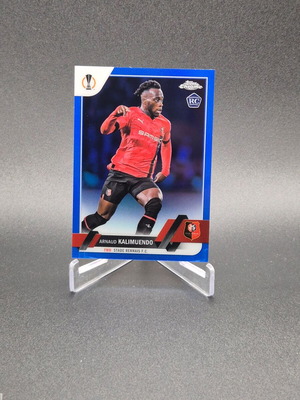 2022 Topps Chrome UEFA Clubs Blue Refractor /150 Arnaud Kalimuendo Rookie RC Stade Rennais