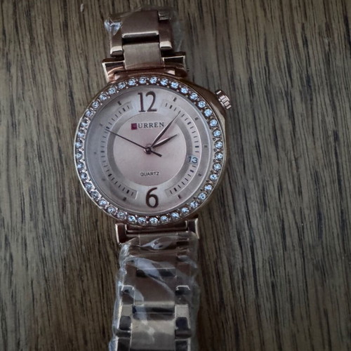 Curren women's watch new, rose gold stainless steel, quartz