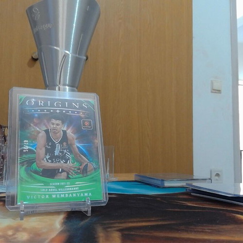 Victor Wembanyama 2025-26 Panini Origins EuroLeague Green Parallel card /25 LDLC ASVEL
