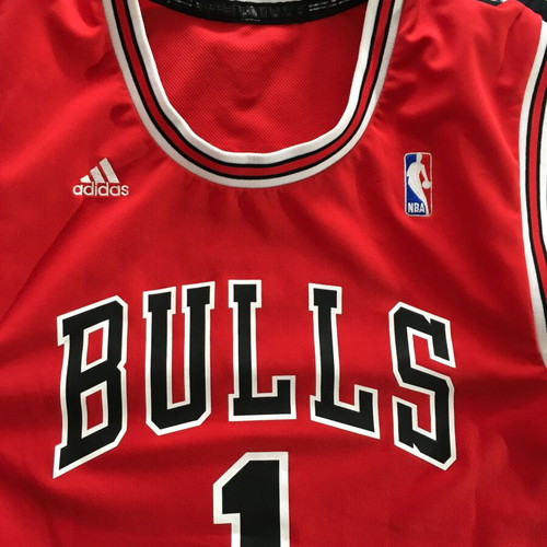 Chicago Bulls Adidas Derrick Rose Jersey #1 NBA Vintage 2012 used, size S