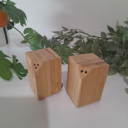 Bamboo kitchen organization set like new 4-piece IKEA