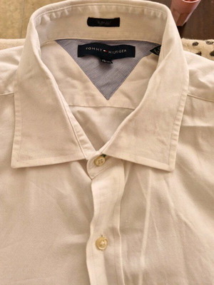 Πουκάμισο Tommy Hilfiger slim fit άσπρο σαν καινούργιο μέγεθος L