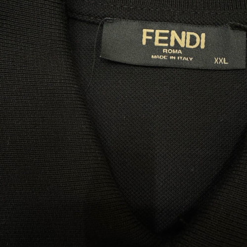 Fendi Black Polo Shirt like new XXL