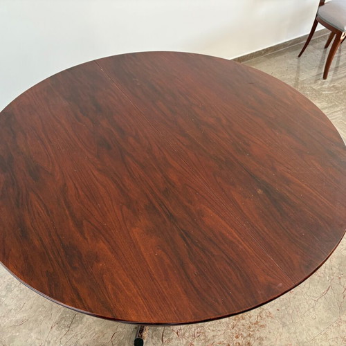 Rosewood Dining Table used, extends for 8 to 12 people, 50 years old
