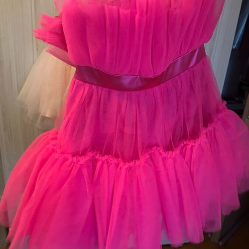 Tulle dress M like new, pink