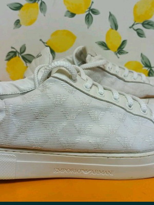 Emporio Armani sneakers used, size 46, white