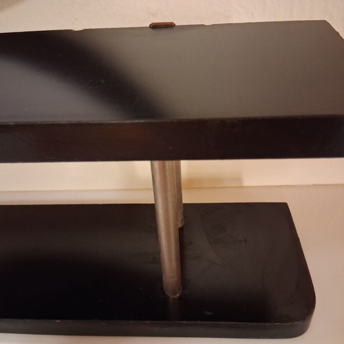 Vintage hanging two-tier shelf with formica surfaces