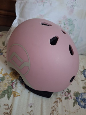 Scoot & Ride Kids Helmet XXS-S Rose with LED Light like new