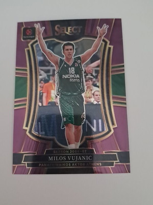 Panini Select Euroleague Milos Vujanic Premier Level card new