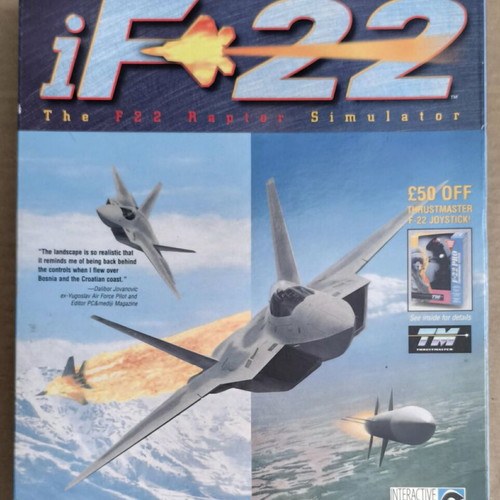 iF-22 The F-22 Raptor Simulator PC CD-ROM like new